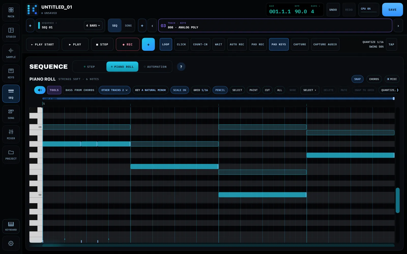 MAC  PIANO ROLL