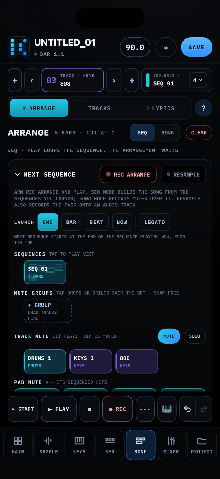 SONG  ARRANGE