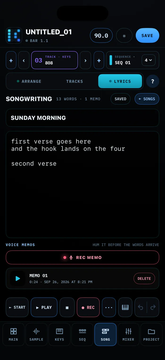 SONG  SONGWRITING