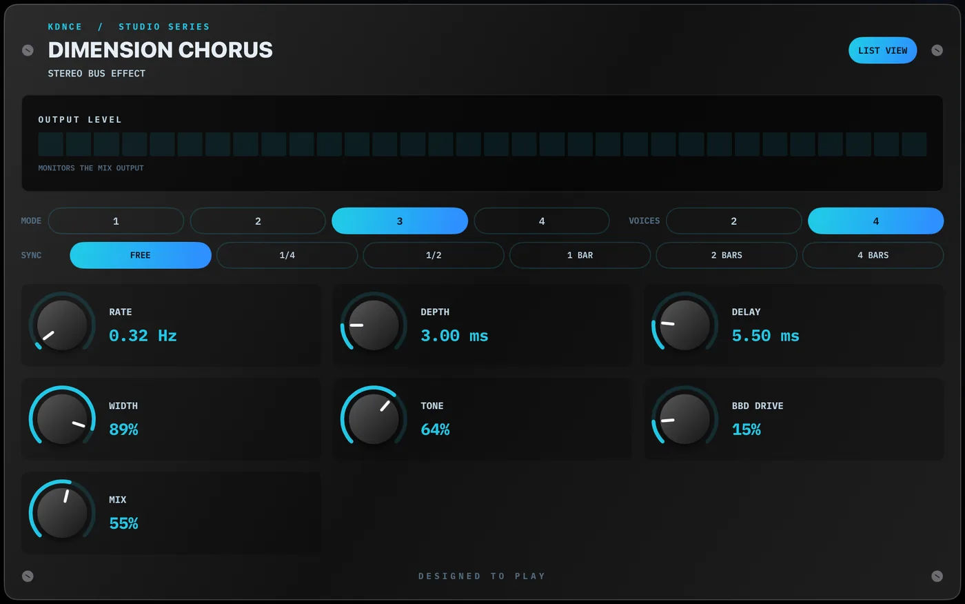 DIMENSION CHORUS  BUS EFFECT