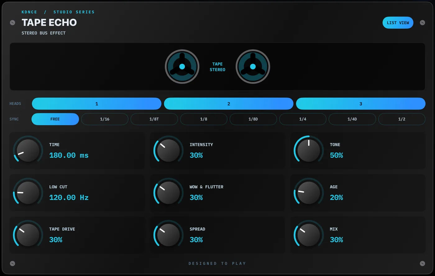 TAPE ECHO  BUS EFFECT